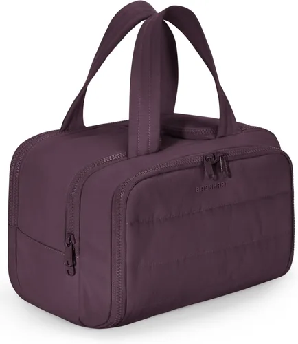 Vista 18 de BAGSMART Bolsa de Aseo de Viaje, Bolsa de Aseo Resistente para Mujeres, Bolsas de Aseo Ampliamente Abiertas y Esponjosas para Viajar, Organizador