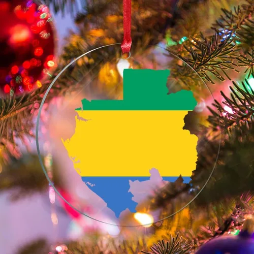 Vista 20 de Silueta de bandera de Bielorrusia, adornos de árbol de Navidad, bandera nacional, recuerdo de Navidad, adornos acrílicos de Bielorrusia