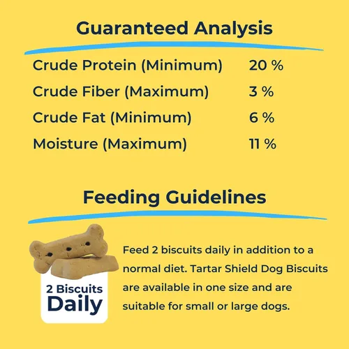 Vista 6 de Tartar Shield® Galletas dentales para perros Golosinas diarias seguras Galletas limpian dientes y encías, aliento fresco, apoyo natural