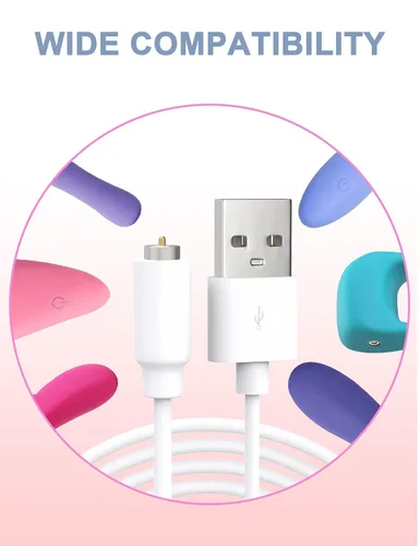 Vista 3 de Cable de carga de repuesto magnético USB DC - Paquete de 2