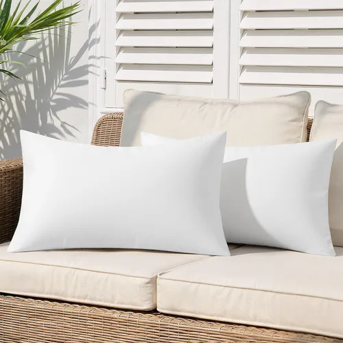 Vista 6 de MIULEE Insertos de almohada para exteriores de 12 x 20 pulgadas, paquete