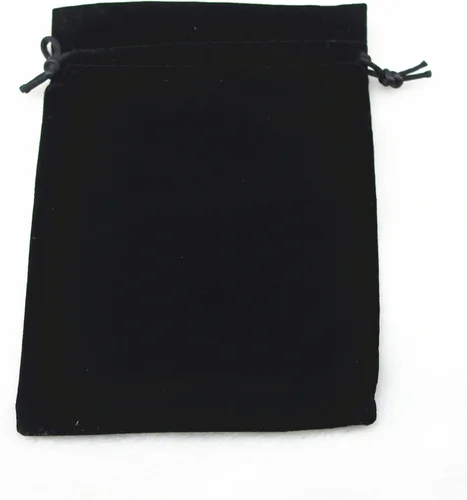 Vista 5 de Paquete de 25 bolsas de terciopelo de regalo con cordón para joyas, dulces y recuerdos de boda