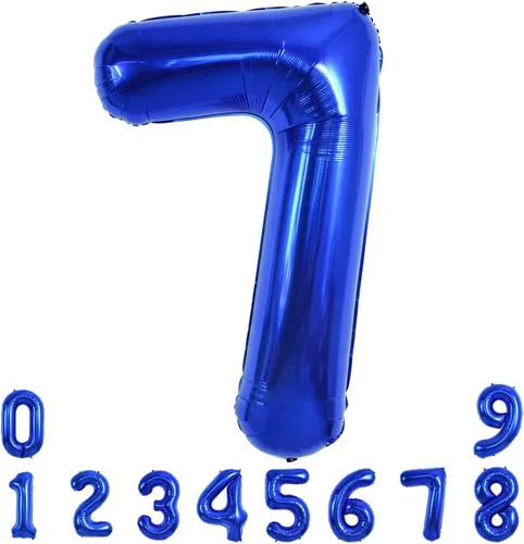 Vista 111 de Toniful - Globos de helio grandes de números del 0 al 9 de 40 pulgadas, color negro, globos digitales de número 0, globos de papel de aluminio