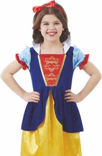 Vista 2 de fun shack Disfraz de princesa de los enanos de nieve para niñas, disfraz de cuento de hadas de Halloween para niñas