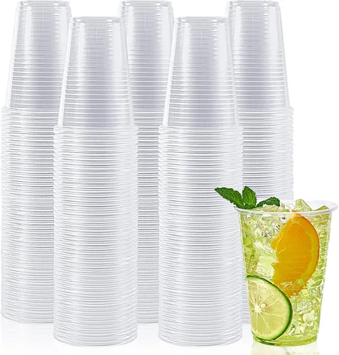 Vista 8 de Lilymicky - 500 unidades de vasos de plástico transparente de 3 onzas, pequeños vasos desechables para el baño, recipientes de enjuague bucal
