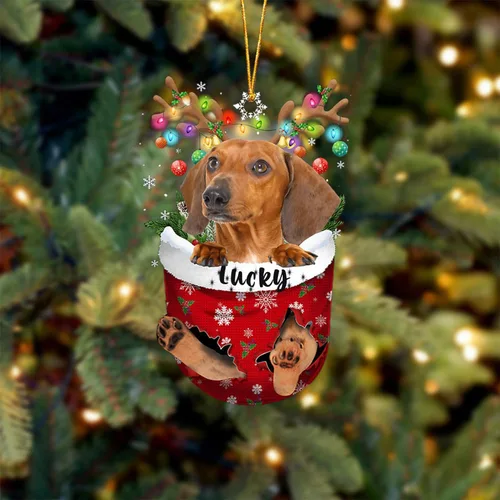Vista 84 de Adorno de Navidad personalizado para perro Airedale Terrier en bolsillo de nieve, adorno para árbol de Navidad, idea de regalo para amantes