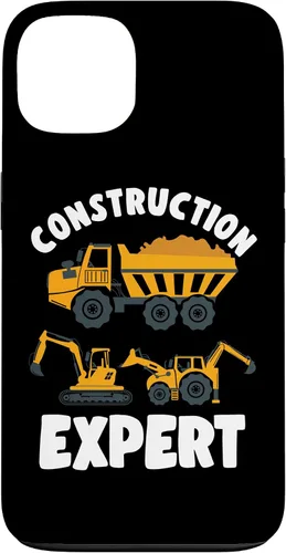 Vista 7 de iPhone 13 Pro Max Truck Construction Expert Excavator Digger para niño pequeño caso