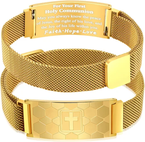Vista 89 de Regalos de graduación, pulsera de fútbol, fútbol, baloncesto, béisbol, regalos de pulsera, pulseras de cruz de fe para hombres, bautismo, primera