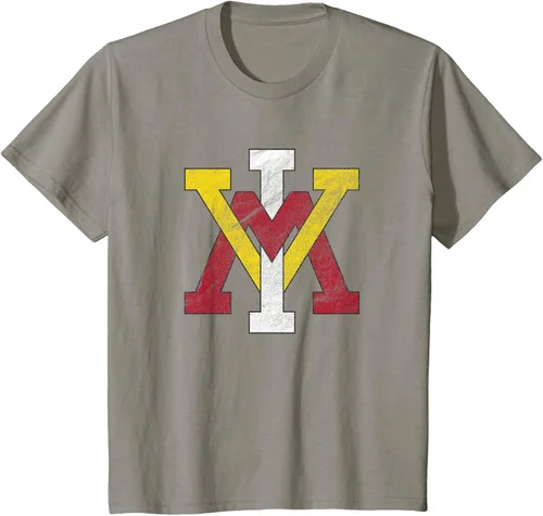 Vista 21 de Virginia Military Institute Camiseta VMI Keydets Distressed Primary, Negro