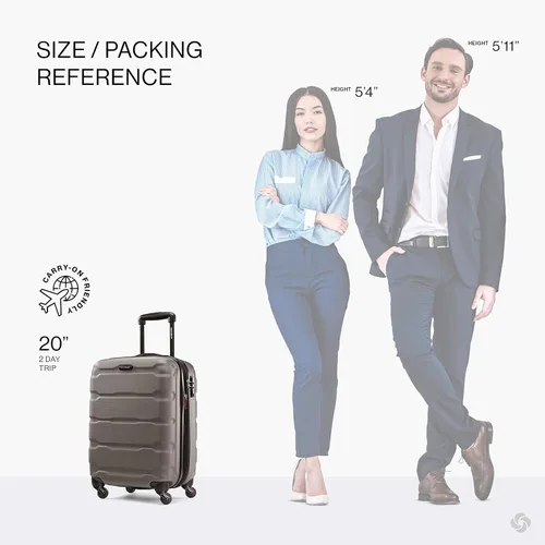 Vista 242 de Samsonite Omni PC - Maleta extensible rígida, Negro