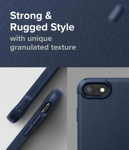Vista 3 de Ringke Onyx - Funda protectora compatible con iPhone SE 5G (3ª generación, 2022), resistente, duradera, a prueba de golpes, de poliuretano marino