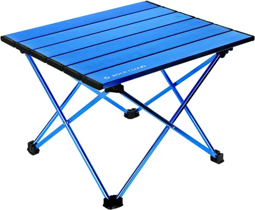Vista 13 de ROCK CLOUD Mesa de campamento portátil de aluminio ultraligera, mesa de playa plegable para camping, senderismo, mochileros, picnic al aire libre