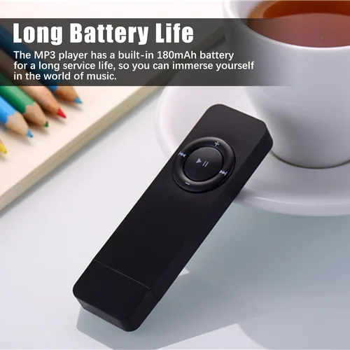Vista 7 de Reproductor de MP3 USB, reproductor de MP3 digital sin pérdidas, sonido de alta fidelidad, reproductor de música MP3 con auriculares