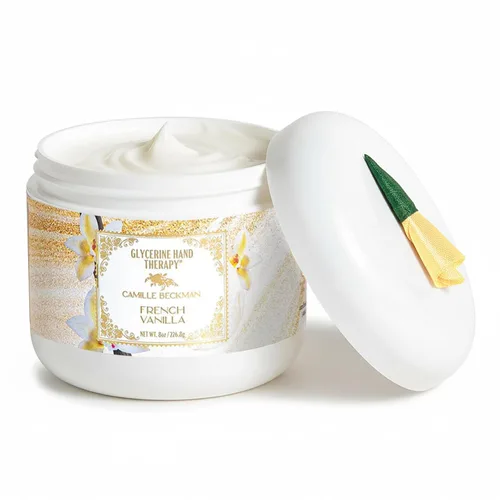 Vista 30 de Camille Beckman Crema de terapia de manos de glicerina, lavanda mora, 8 onzas