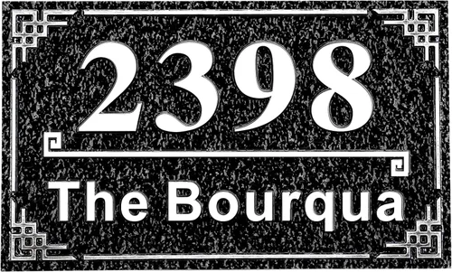 Vista 21 de Letrero de dirección fundido personalizado con número de casa, placa de dirección de casa de 12 pulgadas, letrero de número de Steet House