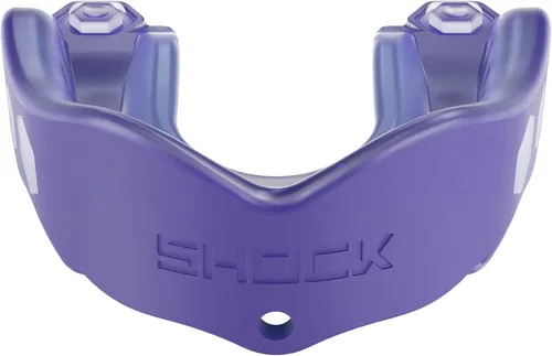 Vista 39 de Shock Doctor Gel Max - Protector bucal, protección resistente y ajuste personalizado, juvenil, frambuesa azul