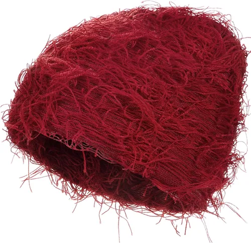 Vista 26 de Chuarry Distressed Knitted Beanie Fuzzy Winter Hat Albaricoque surtido