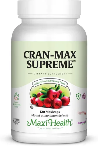Vista 4 de Maxi-Health CranMax Supreme Cranberry Suplemento Cápsulas - Tracto urinario y apoyo inmunológico - 60 unidades - 1 mes de suministro