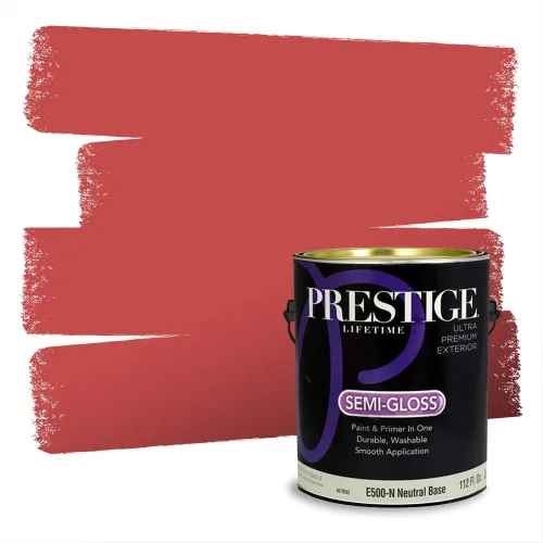Vista 572 de Prestige Paints Pintura exterior e imprimación en uno, 1 galón, plano, coincidencia comparable de Valspar* Amber Rose*