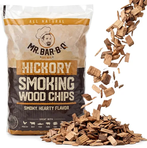 Vista 12 de Mr. Bar-B-Q - Chips de madera para ahumar de madera, paquete de 3 sabores, manzana, mezquite y nogal de Mr. Bar-B-Q, se pueden utilizar en parrilla