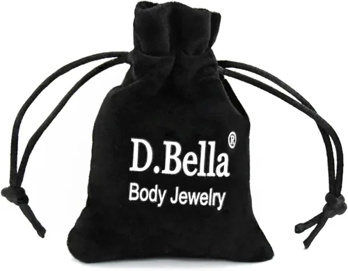 Vista 2 de D.Bella 65 piezas de retención transparente de piercing flexible para labios, nariz, tabique, ceja, pezón, lengua, cartílago, tragus, arete bioflex