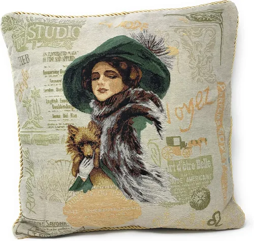 Vista 22 de Tache Home Fashion Funda de almohada 16 x 16 Down The Chimney