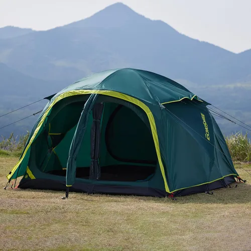 Vista 11 de EchoSmile Tiendas de campaña para camping, tienda impermeable a prueba de viento con múltiples postes, tienda de campaña de cúpula amplia para 3-5
