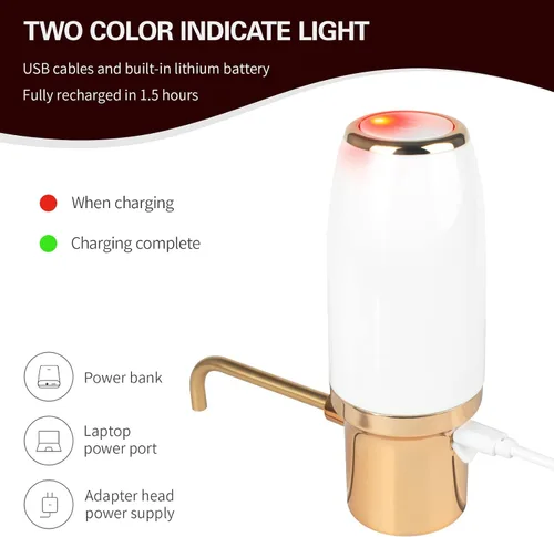 Vista 7 de Aireador de vino eléctrico, accesorios de vino aireación para entusiastas principiantes, boquilla de aireador de vino, regalos de vino, dispensador