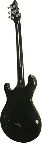 Vista 6 de IYV Guitarra Eléctrica de Cuerpo Sólido de 6 Cuerdas IP-350 TBK PRS, Negro Translúcido