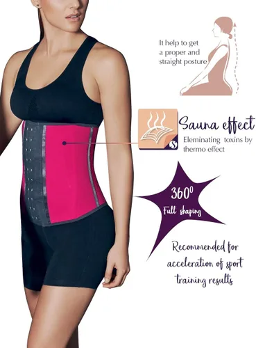 Vista 6 de Siluet Colombian Waist Trainer for Women F20NF21 100% Natural Latex Underbust Waist Corsets Waist Cincher