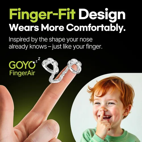 Vista 2 de FingerAir - Dilatador nasal para ronquidos y respiración, dispositivos antironquidos, tapón de silicona antironquidos, reutilizable, cómodo