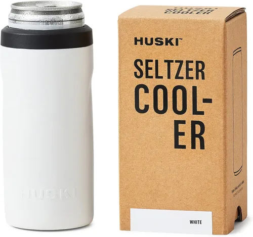 Vista 11 de Huski Seltzer - Enfriador Nuevo Soporte delgado de alta calidad de 12 onzas para latas delgadas de cerveza y soda Acero inoxidable 316
