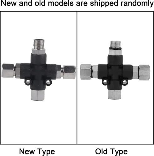 Vista 6 de Compresor de aerógrafo a adaptador de manguera de aerógrafo Conector divisor de 1/8 pulgadas BSP de 3 vías