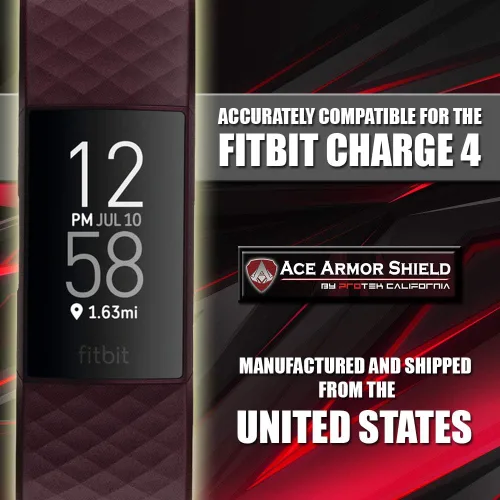 Vista 2 de ACE ARMOR SHIELD - Protectores de pantalla premium para Fitbit Charge 6 y Charge 5 (Charge 4)