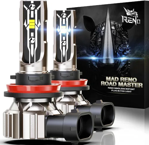 Vista 7 de RENO Bombillas de luz antiniebla H4 para vehículos todoterreno ATV UTV, paquete de 2 bombillas antiniebla para luz ATV UTV