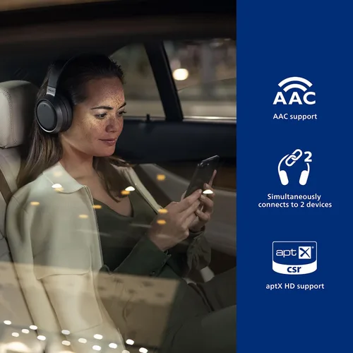 Vista 5 de Philips Fidelio L3 - Auriculares inalámbricos con cancelación activa de ruido Pro+ (ANC) y conexión Bluetooth multipunto