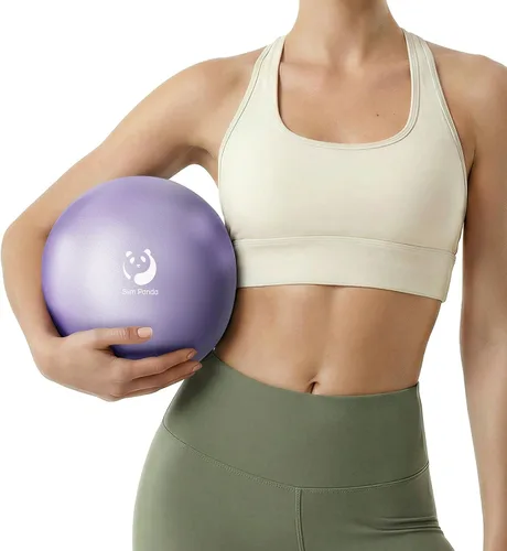 Vista 16 de Slim Panda Pelota de Pilates, Pelota de Ejercicio Pequeña de 9 Pulgadas, Mini Pelota de Yoga Antiestallido para Estabilidad, Entrenamiento, Barre