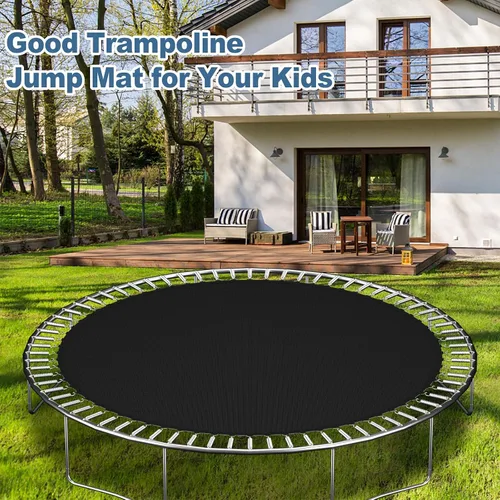 Vista 2 de Cliselda Trampoline Replacement Mat, Fits 12 ft 14 ft 15 ftRound Trampoline Frame with 72/88/96 V-Rings and Spring Tool, Fits 5.5-7" Springs
