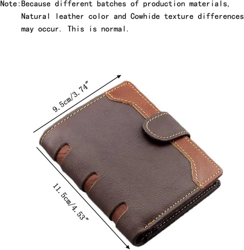 Vista 2 de East Rain - Cartera vertical para hombre, diseño de águila y águila, Retro