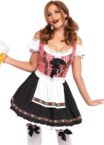 Vista 3 de Leg Avenue Disfraz de Oktoberfest de bebé de jardín de cerveza para mujer