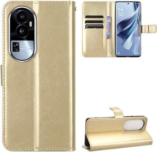 Vista 49 de Funda para Honor X50i, funda de cuero con tapa para Honor X50i 5G CRT-AN00 Case Gold Oro