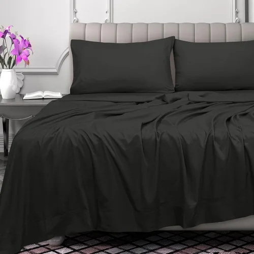 Vista 2 de Royale Linens Sábana encimera de 300 hilos de 100 % algodón peinado de fibras largas, súper suave, sábana encimera de tamaño individual se vende por