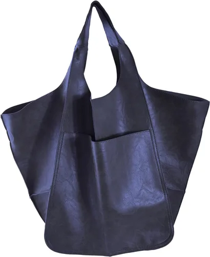 Vista 13 de KlaOYer - Bolso de mano de cuero de gran capacidad, bolso de trabajo, bolso hobo de piel sintética, bolso de mano y bandolera grande, bolso de viaje