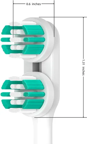 Vista 6 de Cabezales de repuesto compatibles con cepillo de dientes Spinbrush Pro Clean, paquete de 10 Repuesto de cabezal de cepillo, adultos