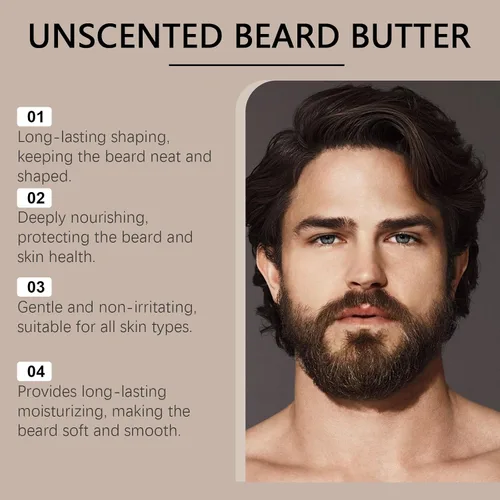 Vista 3 de Cosmetics Para Barba, Bálsamo Estimulante de Barba, Bálsamo Estimulante de Barba Ultra Potente, Crema Para Barba, Hidrata y Fortalece la Barba, 3.5