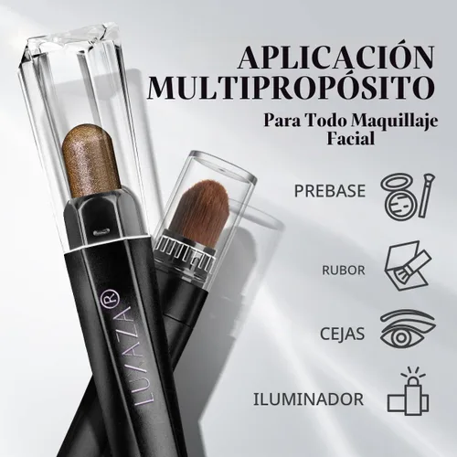 Vista 7 de 6 unidades de sombra de ojos en barra de maquillaje en barra, metálico y mate, brillo de ojos, lápiz de lápiz, A01-marrón neutro A-marrón neutro