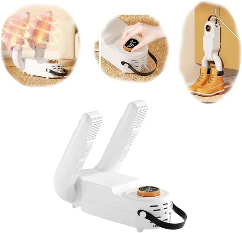 Vista 2 de Secador de zapatos plegable eléctrico para el hogar, calentador de zapatos de calefacción instantánea inteligente portátil desinfección inteligente