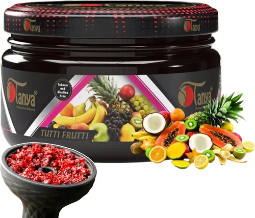 Vista 43 de Tanya Herbal Hookah Molasas 100% sin nicotina y tabaco Sabores de shisha de narguile orgánicos Mezcla de frutas Sabores de shisha 250g Frascos