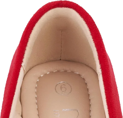 Vista 4 de MUSSHOE - Zapatos bajos tipo bailarina para mujer, puntiagudos, cómodos y con lazo