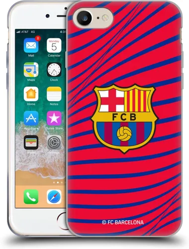 Vista 184 de Head Case Designs Funda de gel suave con licencia oficial del FC Barcelona Barca Crest Graphics [protección de grado militar] compatible con Apple